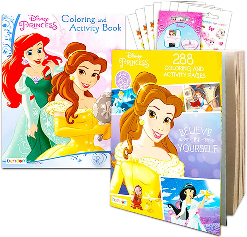 Disney Princess Jumbo Coloring Book for Kids - Bundle with Princess  Coloring Pages, Puzzles, Activities, Stickers (Princess Coloring Book)