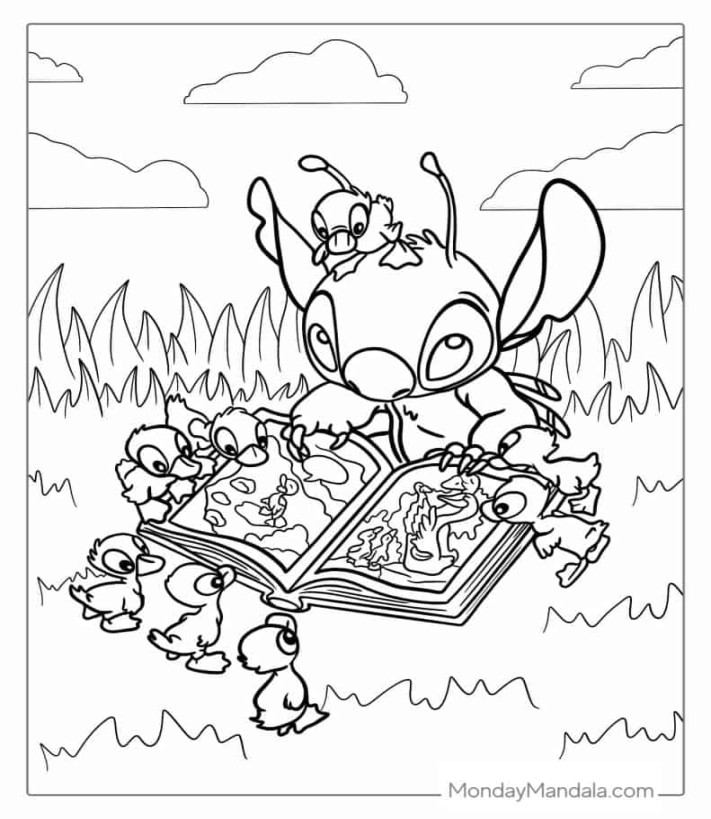 Lilo & Stitch Coloring Pages (Free PDF Printables)