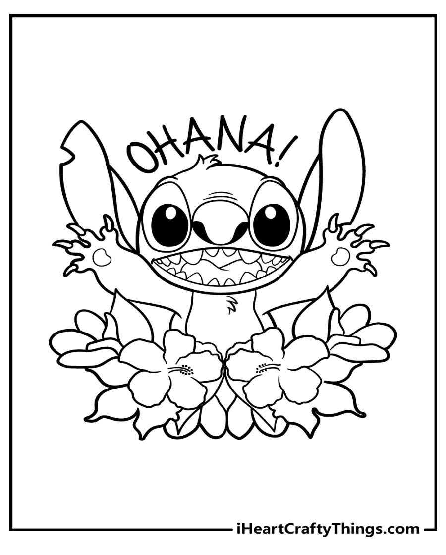 Lilo & Stitch Coloring Pages (Updated )