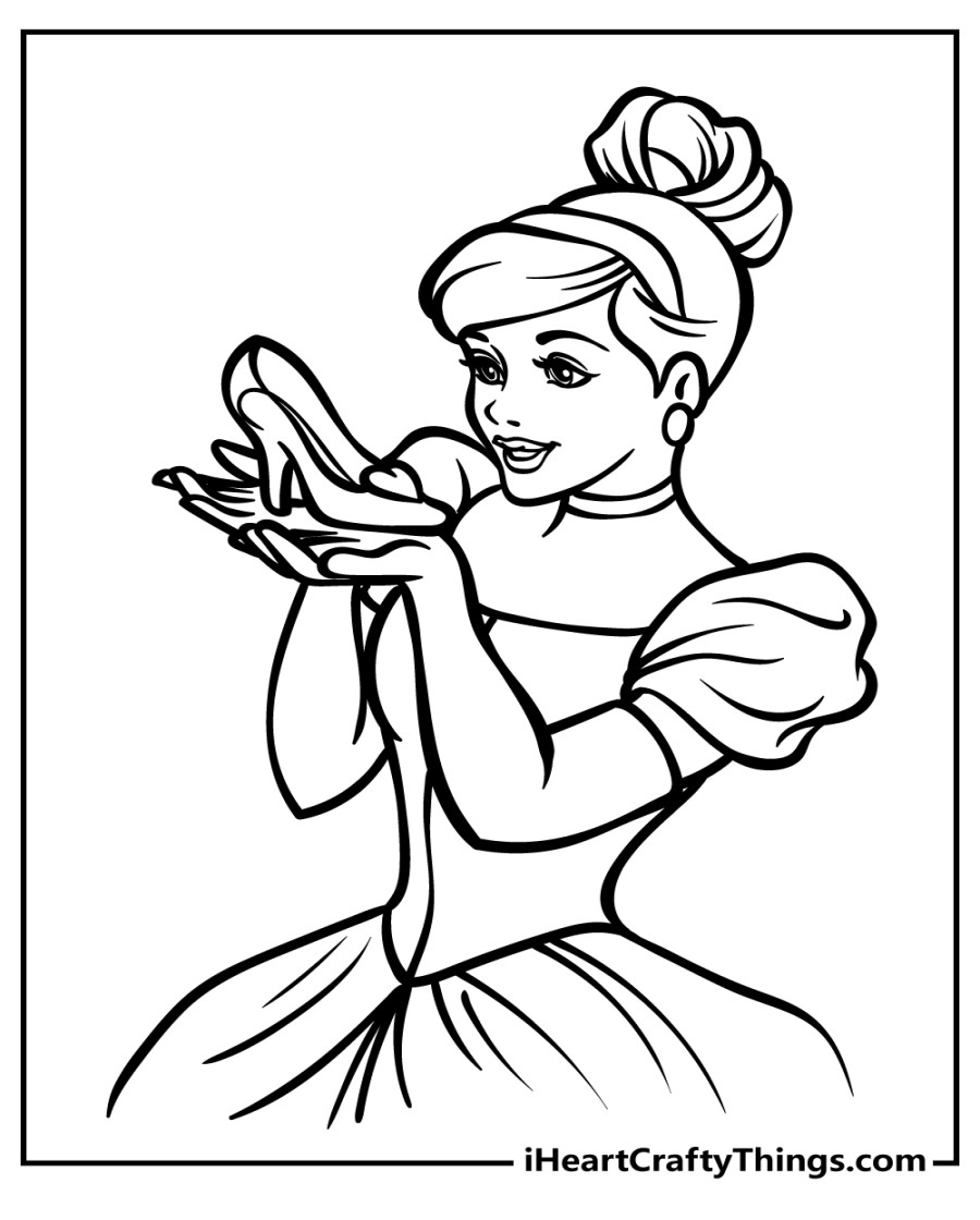 Printable Cinderella Coloring Pages (Updated )