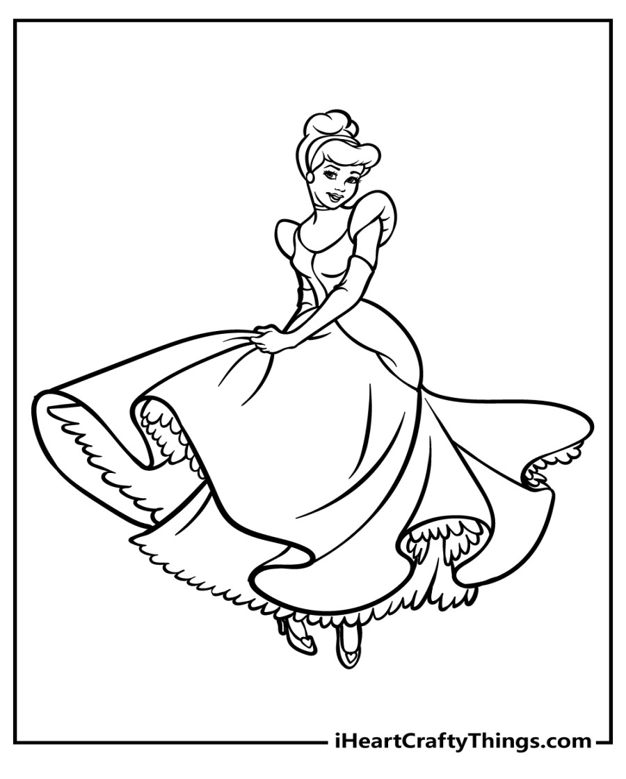 Printable Cinderella Coloring Pages (Updated )