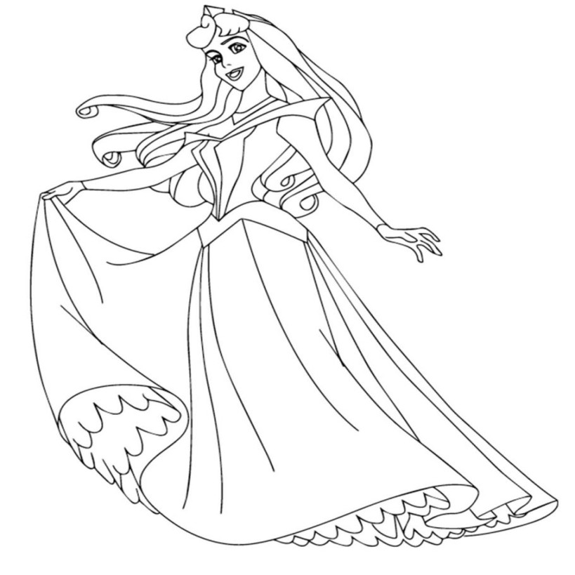 Top  Disney Princess Coloring Pages For Your Little Girl