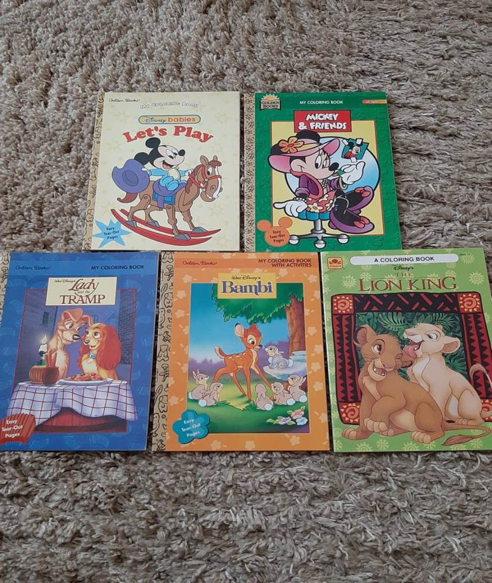 Vintage Disney Coloring Books - Etsy